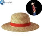 One piece Adult Cartoon Anime Cosplay Hat, Straw Sun Hat, Multipurpose Sunshade Hat for Luffy Straw Hat หมวกวันพีซ คอสเพลย์อะนิเมะการ์ตูนผู้ใหญ่,หมวกฟางกันแดดหมวกบังแดดอเนกประสงค์สำหรับหมวกฟางลูฟี่